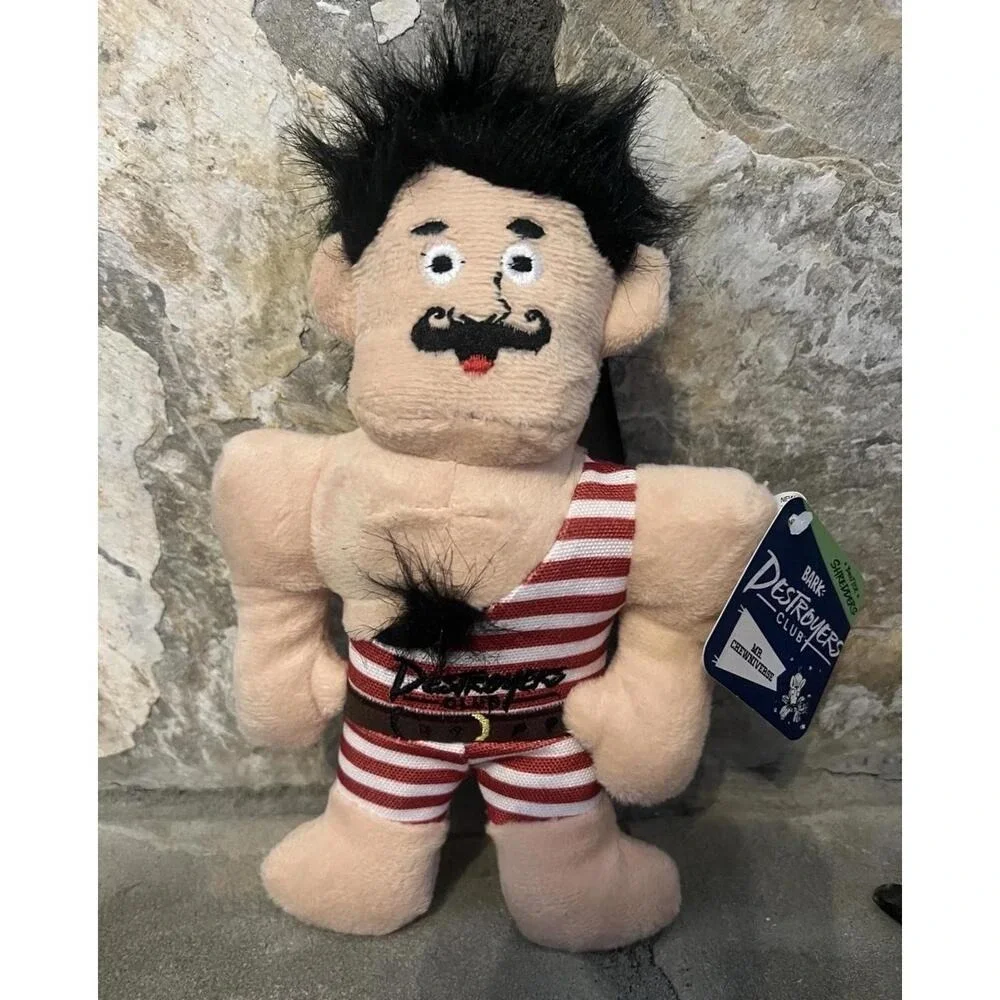 BARK Destroyers Club Mr Chewniverse‎ Pirate Strongman Dog Toy w/ Tag
